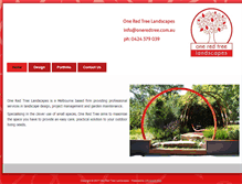 Tablet Screenshot of oneredtree.com.au